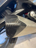 Triumph Street Triple 100 % Carbon Auspuff Hitzeschutz Kappe Exhaust Cover Contour Silencieux 4
